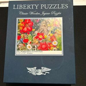 LIBERTY wooden jigsaw puzzle:OWL-WOODLAND FLOWER 540 pieces used once